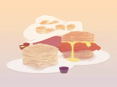 Biscuits 2d biscuits comfort food drawing food illustration photoshop textures