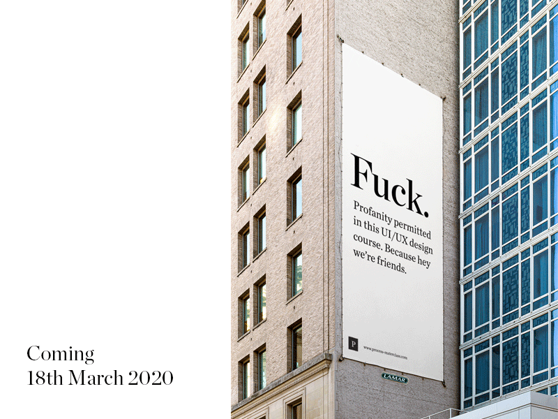 Process Masterclass - 18 March 2020 billboard branding class