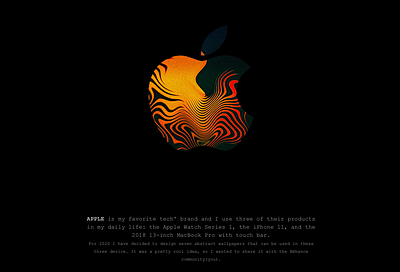 Apple - Abstract Wallapers Concept abstract abstract art abstract design apple apple design applewatch c4dart device gradient grain texture grainy iphone macbookpro mobile mobile ui ui uidaily uidesign wallpapers