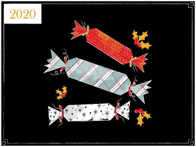New Year | 2020 2020 animation celebrate decade holiday illustration midcentury midnight motion designer motion graphics new years new years 2020 party party poppers pattern popper retro roaring twenties texture wrapping paper