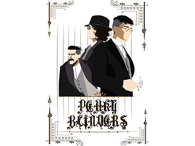 Peaky Blinders design digital illustration digital painting digitalart flat illustration peaky blinders typography vector