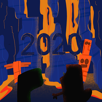 Welcome! 2020 2020 cave character illustration lava new year procreate rock totem