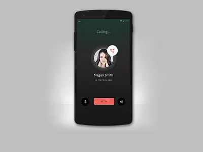 Phone Calling Screen Mobile App UI Design appdesign appuidesign calling app