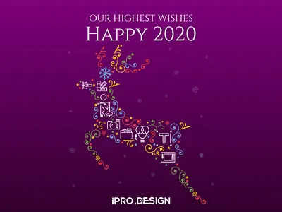 Happy New Year - 2020 banner design logo photoshop ui ux vector webdesignagency webdesigner website website design