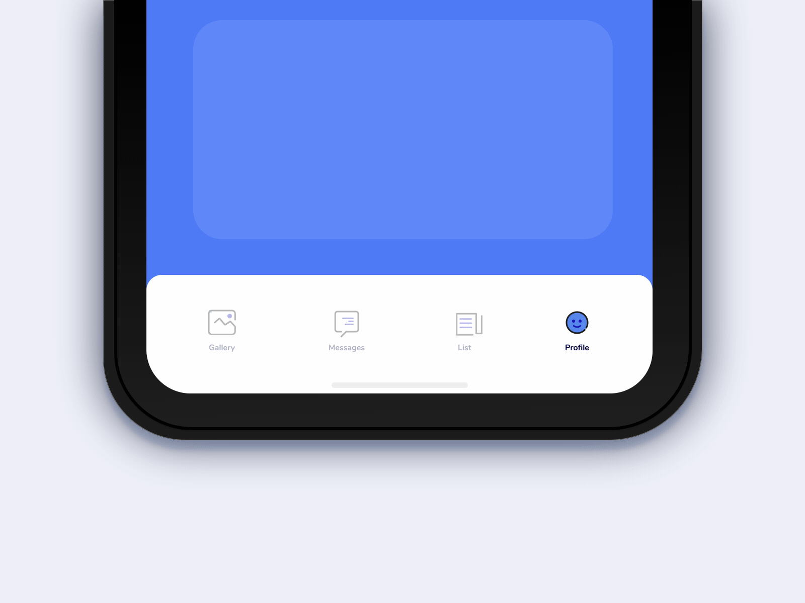 Bottom Bar Navigation Design - Mobile UX Design 2020 trend after effect animate app bar bottom bottom navigation icon microinteraction motion tab ui animation ux ui
