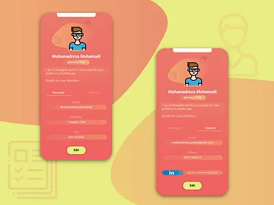 User Profile Concept adobe illustrator design illustration profile ui ui ux user interface ux vector