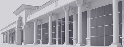 entrance gate 3d 3dsmax architechture