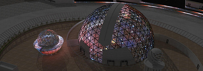 Observatory 3dsmax architecture observatory vray