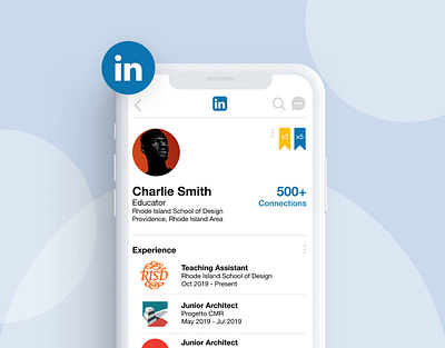 LinkedIn App Redesign app app design blue dashboard design figma flat linkedin mobile mobile app mobile ui profile profile page redesign social social network ui ui design ux uxdesign