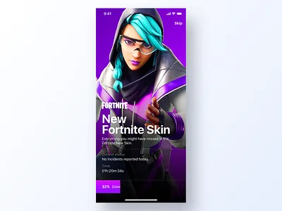 086 Progress Bar app bar dailyui design download downloading fortnite fortnite logo game gamer interface progress progress bar progressive web app ui ux