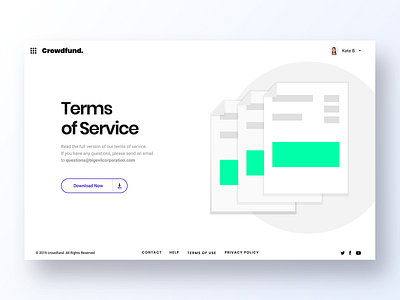 089 Terms of Service app app design dailyui design doc docs documents info interface minimal papers service services term terms terms of service ui ux white