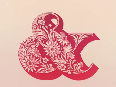 Flower Power Ampersnd ... ampersand type typo typography