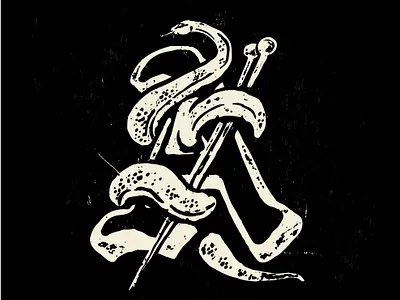 A snake logo branding drawing graphic design grunge hipster logo retro snake tattoo tomieo tshirt design