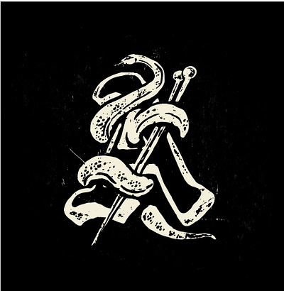 A snake logo branding drawing graphic design grunge hipster logo retro snake tattoo tomieo tshirt design