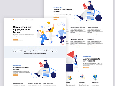 Procim website v2 app branding illustration ux web