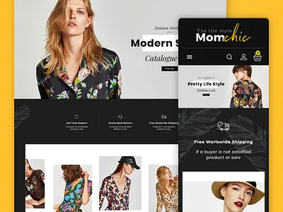 Mom Chic – Fashion Clothes – eCommerce Responsive Theme ecommerce responsive momchic opencart prestashop shopify templatetrip woocommerce wordpress