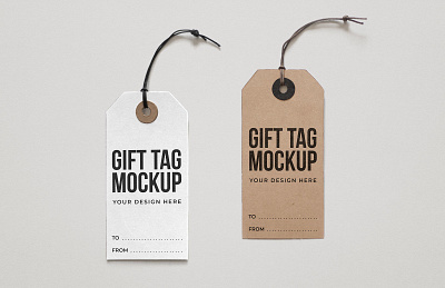Free Gift Tag Mockup design free free mockup freebies mockup mockup design mockup psd mockup template