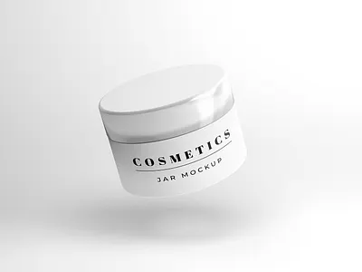 Free Floating Cosmetics Jar Mockup design free mockup free mockup psd freebie freebies mockup mockup design mockup psd mockup template mockups