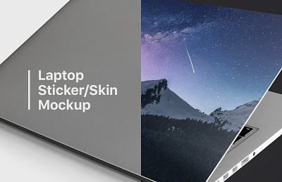 Free Laptop Sticker Mockup free free mockup free psd freebies mockup mockup design mockup psd mockup template mockups