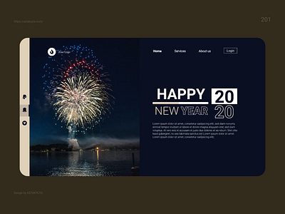 2020 web poster 2020 illustration new year ui uiux ux vector website design