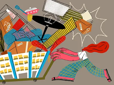 Moving House advertising illustration brand illustration character design colourful design editorial illustration illustration moving house startup branding
