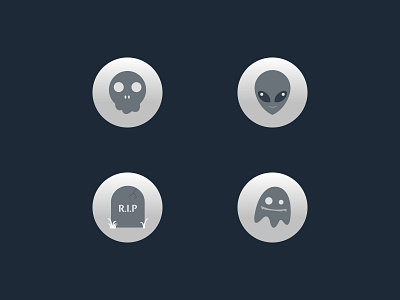 Alien, Skeleton, Ghost, R.I.P Avatars alien alien vector aliens avatar avatar design avatar icons deleted account ghost ghost icon icon design illustration art rip skeleton vector skeletons vector art vector design vector illustration