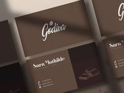 Godiva | Buisines card brand branding businesscard chic clean concept design illustrated logo logo modern typography
