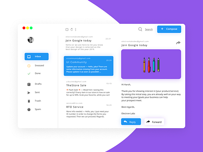 GMAIL WEB REDESIGN app app ui branding design illustration ios typography ui ui design