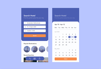 Hotel Booking App app booking booking app design hotel iphone mobile new search travel travel app traveling ui uidesign ux uxdesign