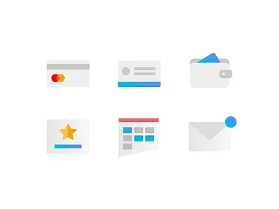 Simple Icons for Booking App 📱💳⭐️ abstract ui alert calendar credit card gradient icon design icon set message minimalist mobile app mobile ui notification pass payment payment methods premium sato ui simple ui