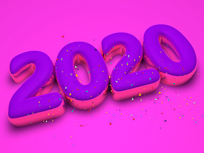 2020 2020 3d 3d art 3d artist 3d text balloon text bubble font cinema 4d font style maxon3d maxonc4d new year new year party