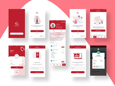 Doctors' Booking App UI doctors mobile ui ui uiuxdesign