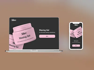 Alice | Waxing brand | web design #1 brand brand identity branding branding design design feminite identity logo ui ui design ux ux design web web design web designer