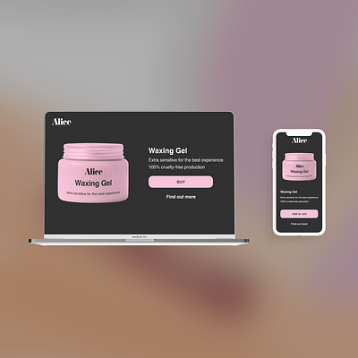 Alice | Waxing brand | web design #2 brand brand identity branding branding design design feminite identity logo ui ui design ux ux design web web design web designer