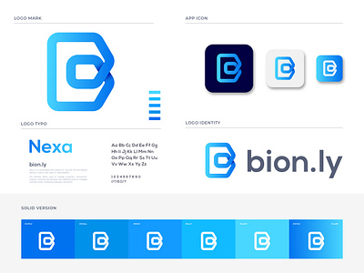 bion.ly logo branding app app logo brand identity branding business customers digital agency illustraion inventory inventory management software invoicing logo marketing marketing agency payments software technology transactions