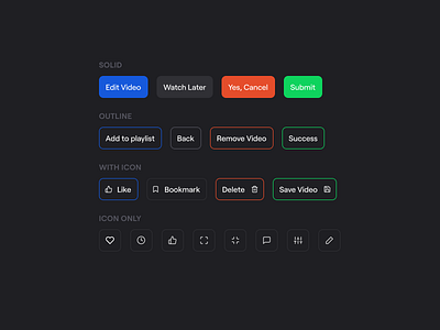 Heap - Buttons button button design button states heap icon