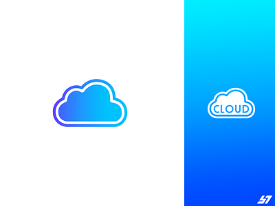 Cloud Logo Concept brand design branding design icon illustrator lettering logo logo design logotype vector