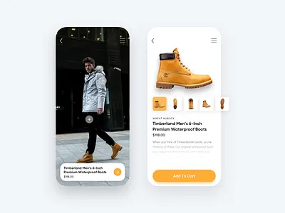 Timberland 6-Inch Boot sketch sketchapp ui ui design uiux user experience design user interface user interface design ux ux design