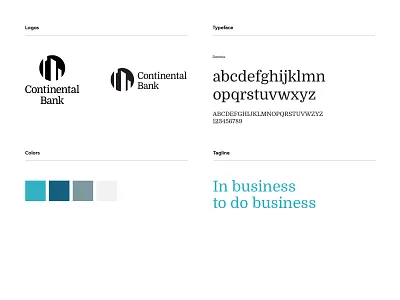 Continental Bank - brand details banking brand brand guidelines brand identity financial services grid logo logo logodesign