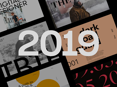 Recap 2019 2019 design interface minimal recap showreel ui ux web work