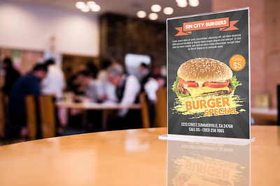 Burger Shop Flyer branding burger flyer corporate flyer modern flyer resturant flyer