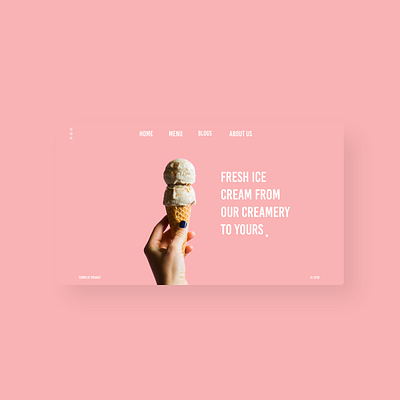 Creamery art branding clean design illustration minimal typography ui ux web