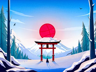 Hi dribbble! illustration
