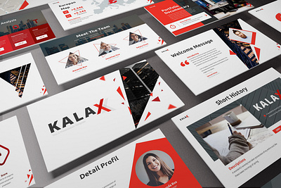 Kalax - Abstract Powerpoint Template abstract business presentation clean lookbook pitchdeck powerpoint template presentation proposal simple slides