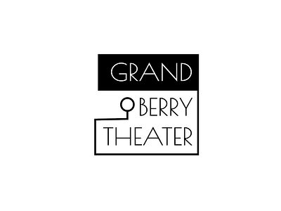 Grand Berry Theater Concept art deco branding design illustration logo typography vector