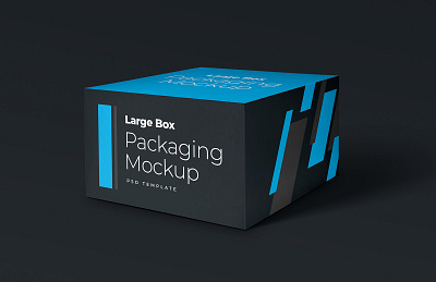 Free Big Box Packaging Mockup design freebie freebies mockup mockup design mockup psd mockup template