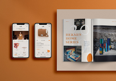 Hermes Selection App & Magazine album app app design applicaiton application design application ui design hermes ios magazine magazine design mobile mobile app mobile design orange shop shopping app store ui ui design