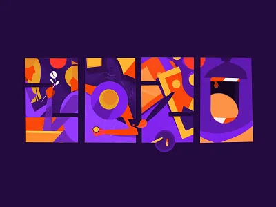 Happy New Year | 2020 2020 celebration geometry illustraion resolution