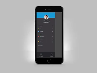 Mobile App Side Drawer Navigation UI UX Design app design appdesign appui drawer sidebar sidebar menu