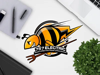 Bee Logo Design bee cartoon illustrator logo vector